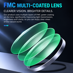 16x52 Compact Monocular Telescope with Zoom for Wildlife Viewing & Outdoor Travel
