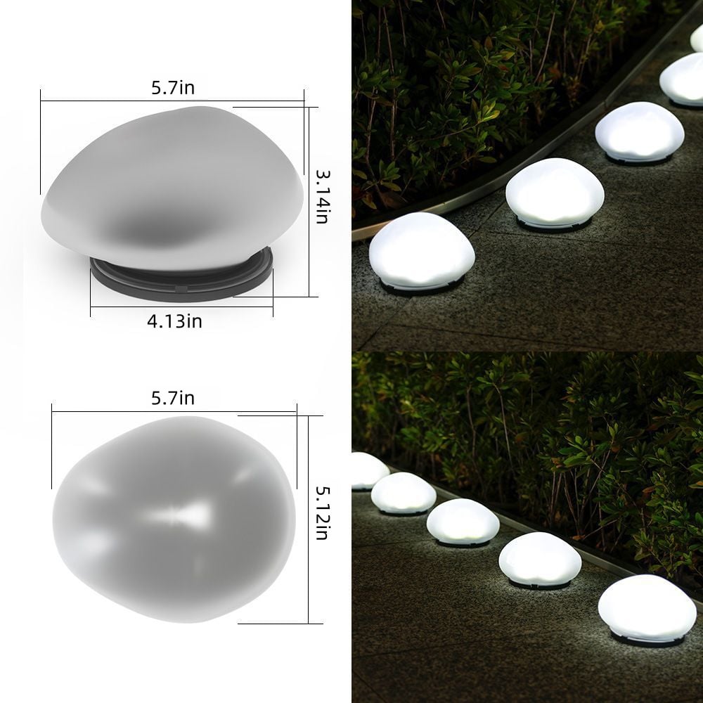 Solar Rock Light Outdoor Waterproof Garden Pathway Lamp