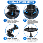 Car Cup Holder Tray with Phone Holder – Adjustable Food Tray