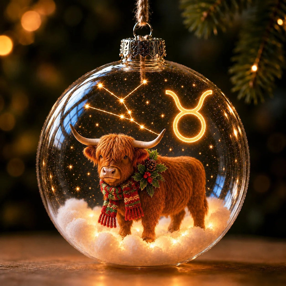 Lighted Zodiac Christmas Ornament