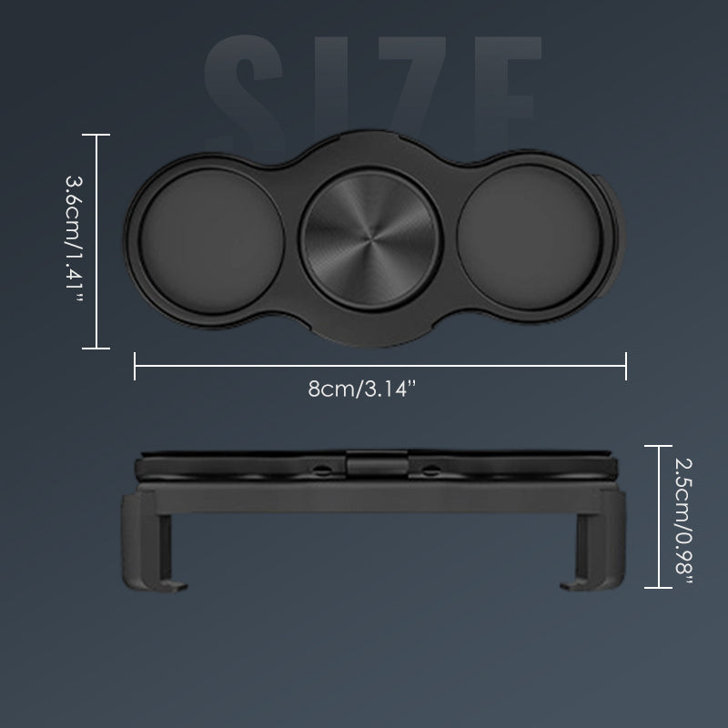 360° Rotating Magnetic Phone Ring Holder with Foldable Grip