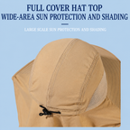 Sun Hat with Mesh Face Cover for Fishing Gardening Hiking