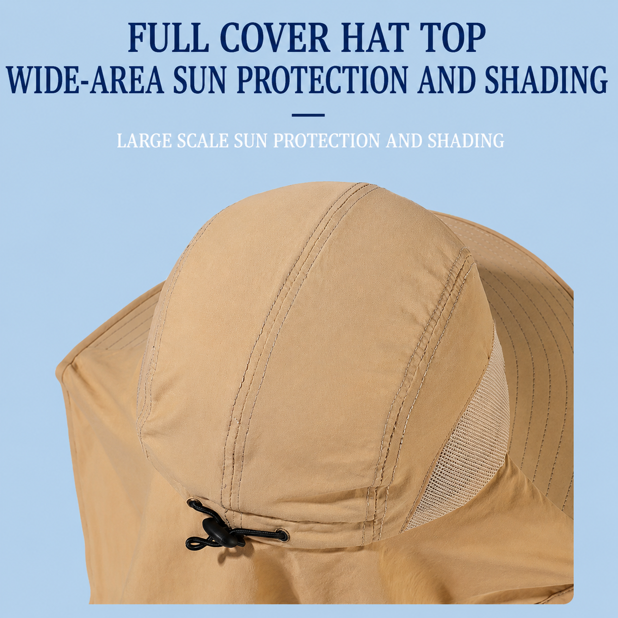 Sun Hat with Mesh Face Cover for Fishing Gardening Hiking