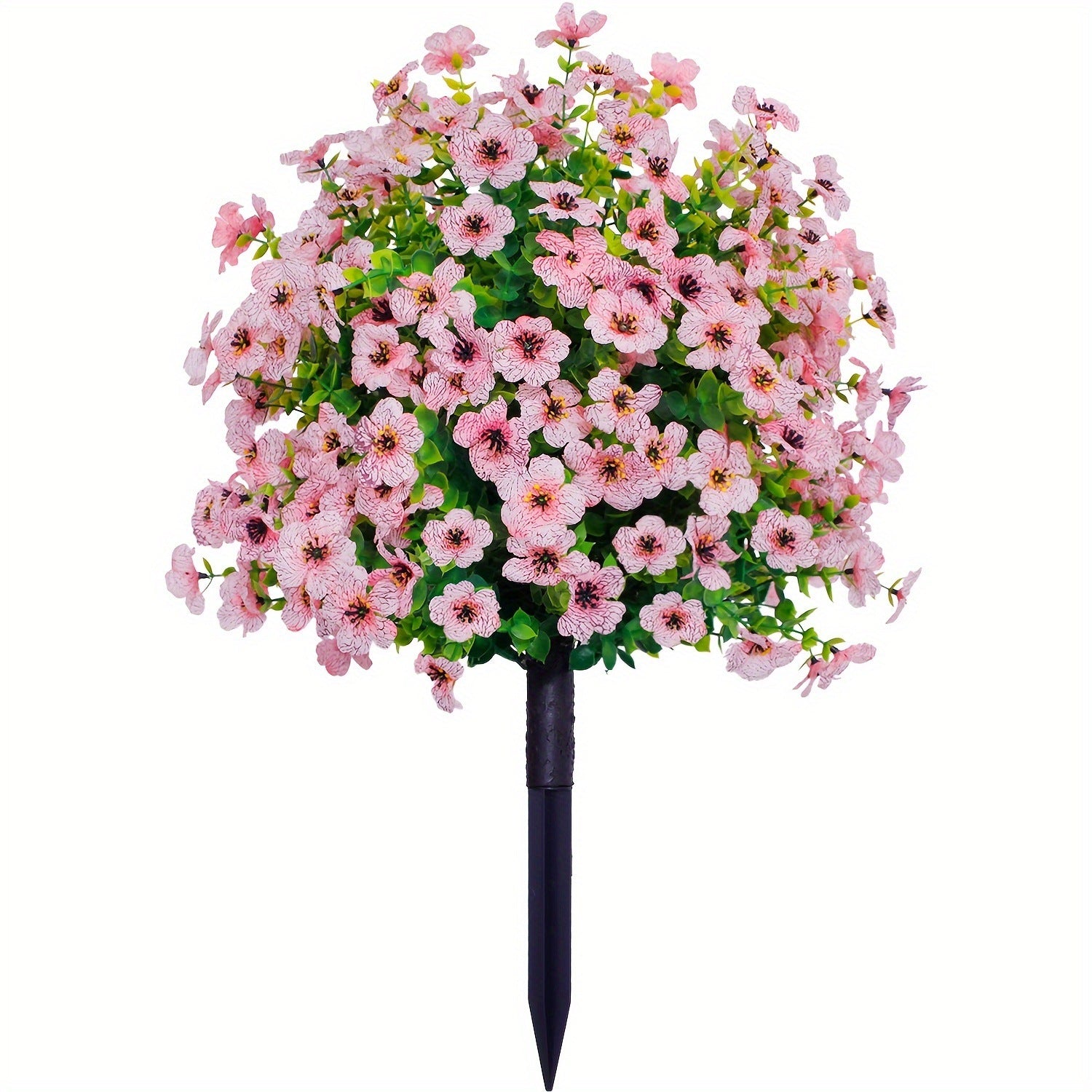 22 Inch Artificial Flower Stake with Multicolor Blooms for Garden, Yard & Lawn