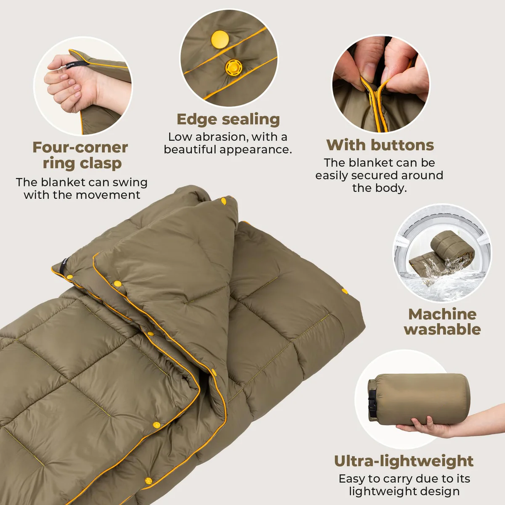 3-in-1 Multi-Functional Camping Blanket – Lightweight Portable Outdoor Blanket