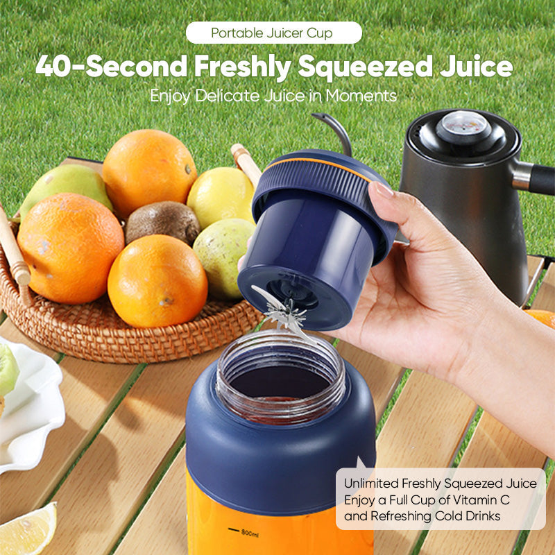 Portable Cordless Blender Bottle – Rechargeable 2-in-1 Blend & Go Cup