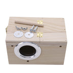 Wooden Bird Nesting Box for Parakeets, Budgies & Cockatiels