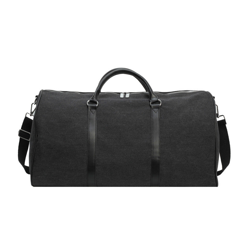 Canvas Travel Duffle Bag with Dry Wet Separation and Adjustable Shoulder Strap