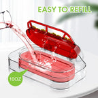 Window Nectar Hummingbird Feeder, Red/Clear Suction Cup Bird Feeder