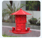 Metal Bird Feeder for Outside Retractable Hanging Feeder