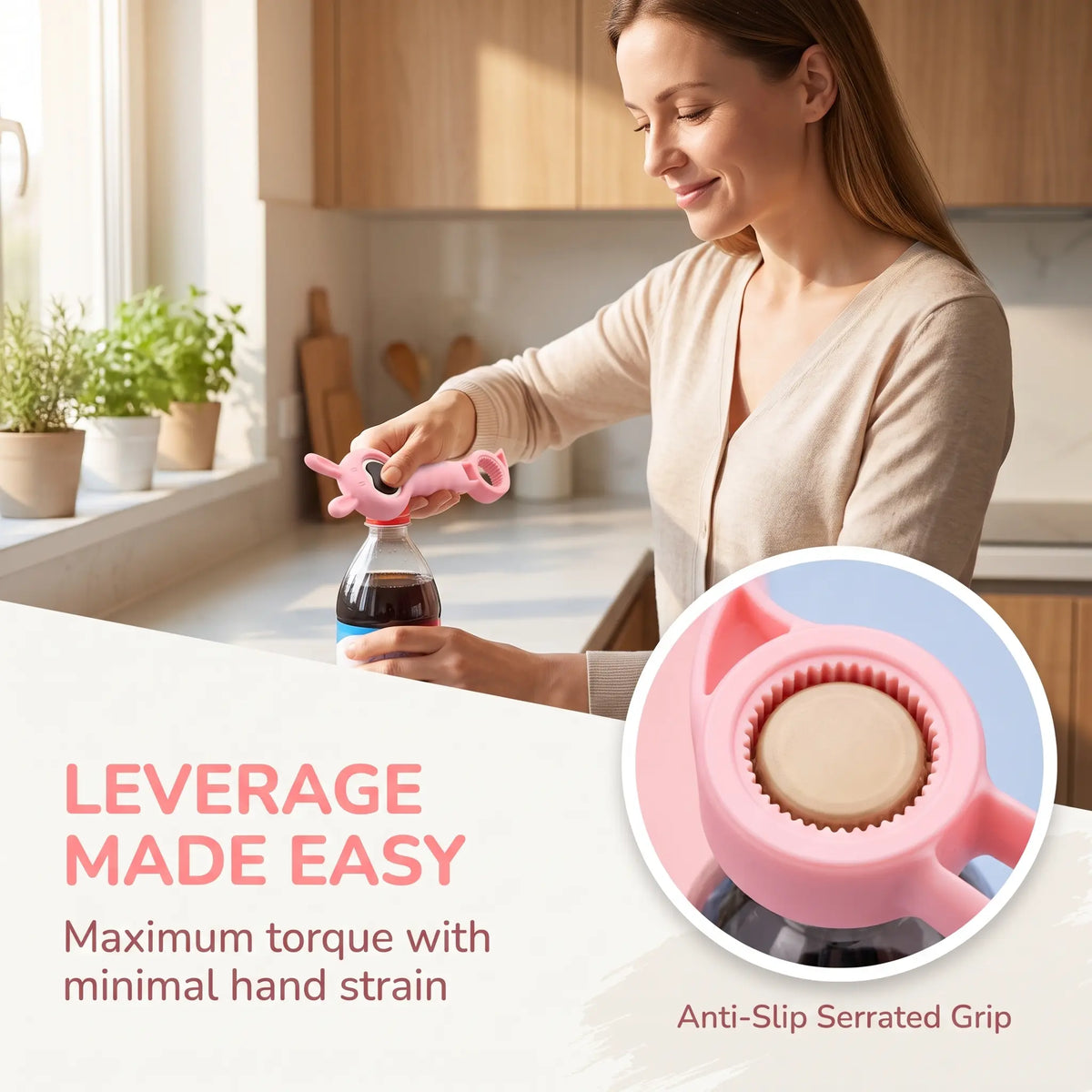 4‑in‑1 Multi‑Function Bottle & Jar Opener