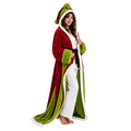 Heated Hooded Bathrobe with Remote Control & Sherpa Lining