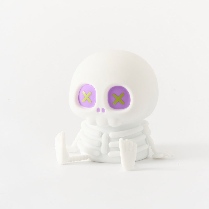 Halloween Decorative Light, Skeleton LED Night Lamp with Tap Control