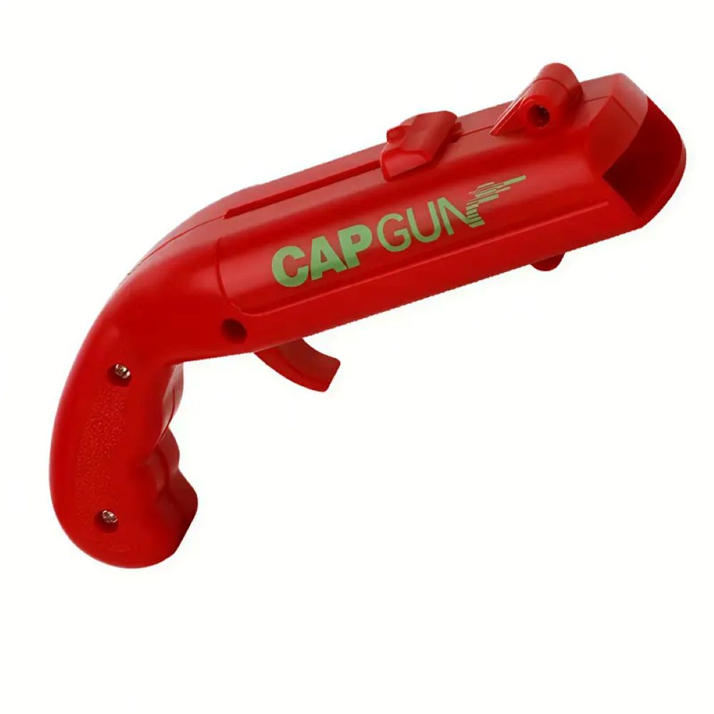 Cap Gun Bottle Opener with Bottle Cap Launcher – Funny Gift