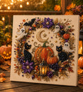 Halloween Ghost Pearl Diamond Painting DIY Art Kit, 3D Bead Craft