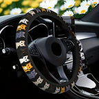 Cat Steering Wheel Cover - Stretch Anti-Slip Neoprene, 15 Inch