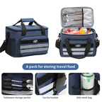4-Layer Insulated Cooler Bag for Picnics, Camping & Travel