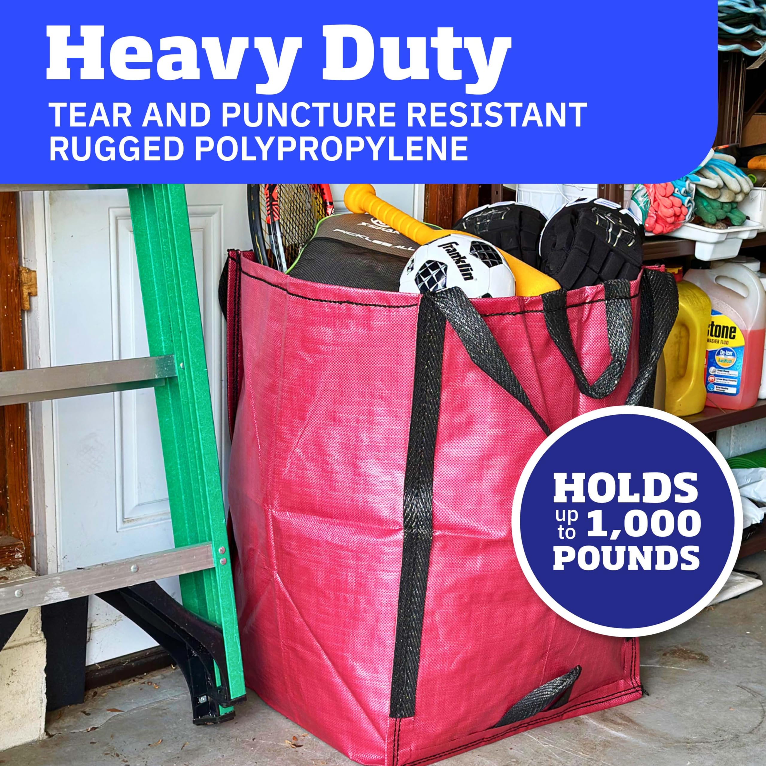 48 Gallon Heavy Duty Lawn & Leaf Bag with Reinforced Handles