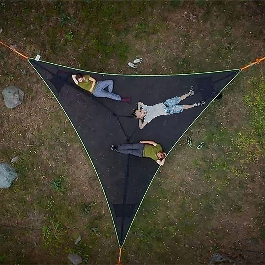 Triangle Camping Hammock with Straps, Portable Outdoor Mesh Hammock