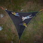 Triangle Camping Hammock with Straps, Portable Outdoor Mesh Hammock