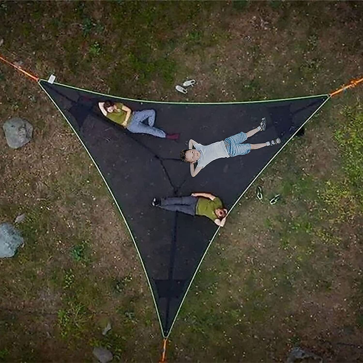 Triangle Camping Hammock with Straps, Portable Outdoor Mesh Hammock