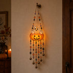 Lighted Halloween Beaded Wind Chime Collection