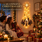 Lighted Nativity Christmas Wall Decor with Bethlehem Star