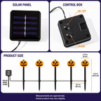 Solar Halloween Pumpkin and Ghost Lights for Outdoor Yard Decorations