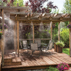 Outdoor Misting System Kit for Patio Cooling and Garden Watering