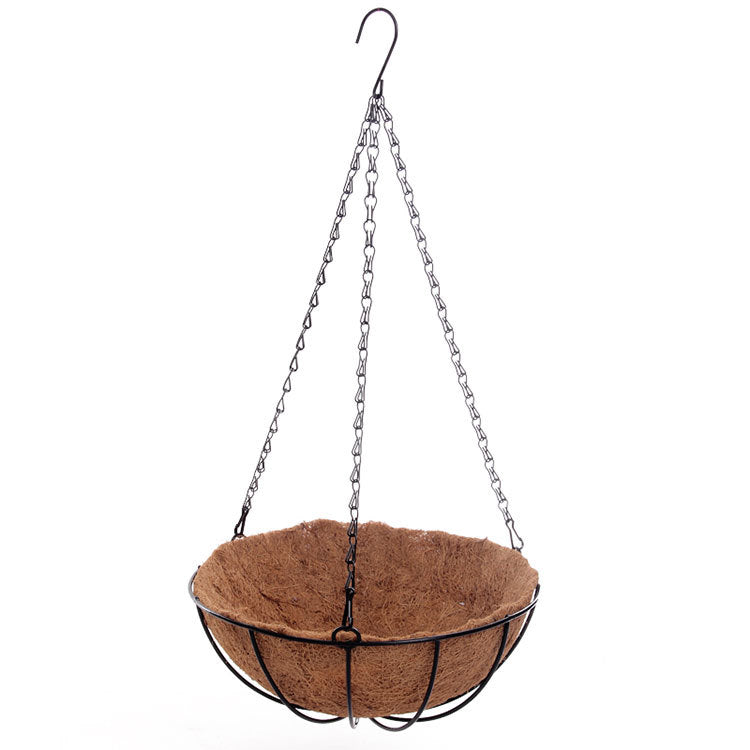 Half Round Wall Planter with Coconut Fiber Liner for Outdoor Garden