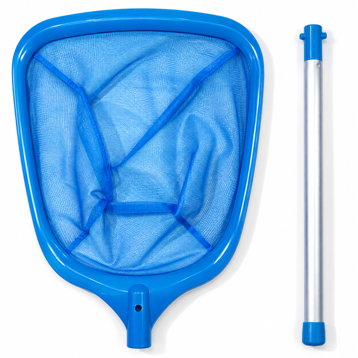 Pool Skimmer Net with Pole – Fine Mesh Leaf & Debris Scoop