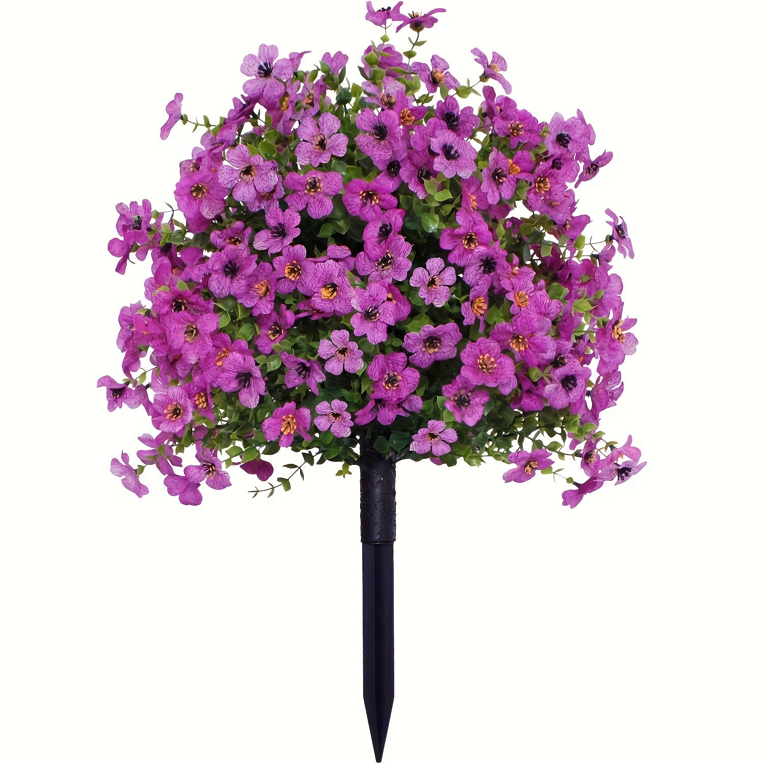 22 Inch Artificial Flower Stake with Multicolor Blooms for Garden, Yard & Lawn