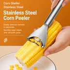 Stainless Steel Corn Peeler Tool for Easy Kernel Removal