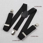 Suspenders for Men - Adjustable Y-Back 3-Clip Suspenders with 1 Inch Straps