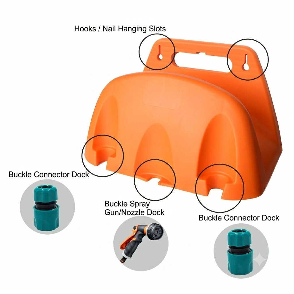 Garden Hose Wall Mount Hanger