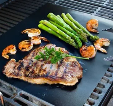 PTFE Non-Stick Grill Mat 10 Pack, Reusable BBQ Grill Mats for Gas & Charcoal Grills