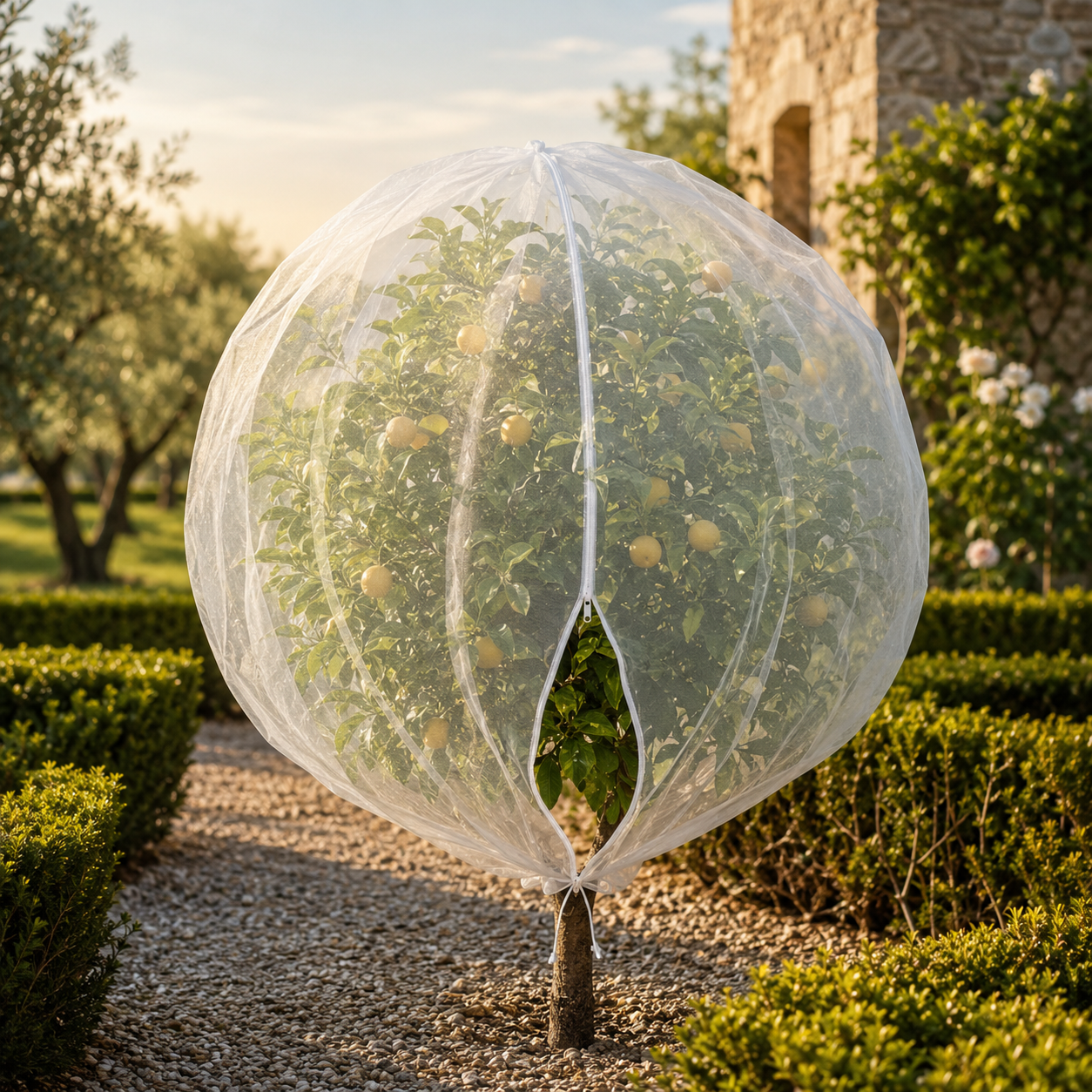 Reusable Fruit Tree Mesh Bags with Drawstring for Bird Protection