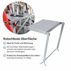 Foldable Ladder Work Platform Aluminum Step Ladder Shelf