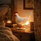 Funny Chicken Lamp – Resin USB Desk Lamp for Home Decor