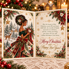 3D Christmas Dress Greeting Card