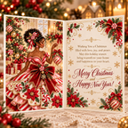 3D Christmas Dress Greeting Card