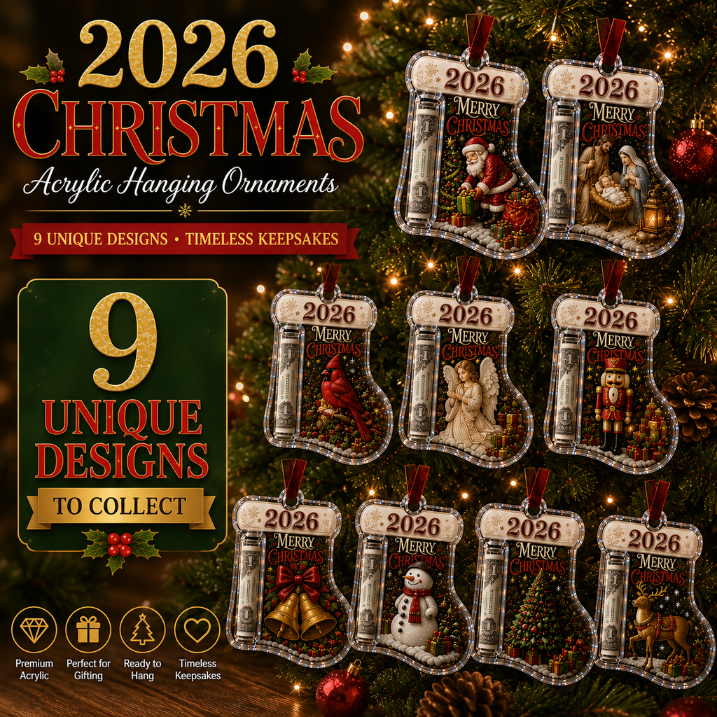 Christmas Tree Ornament Cash Holder – Novelty Holiday Money Holder