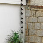 Decorative Bird Rain Chain for Gutters and Outdoor Garden Decor