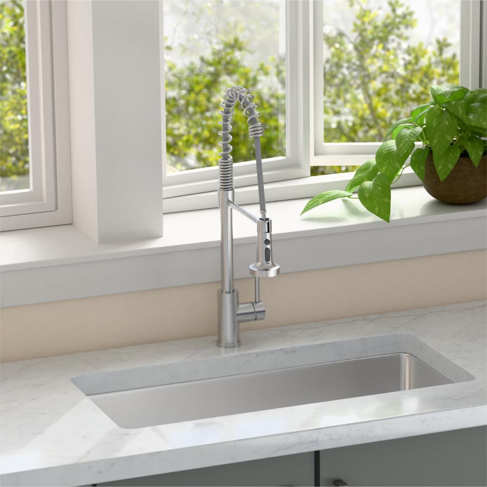 Stainless Steel High Arc Pull Down Kitchen Faucet with Single Handle