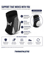 Compression Ankle Support Brace with Open Heel