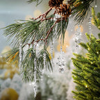 24-Piece Crystal Icicle Christmas Tree Ornaments – 3 Styles