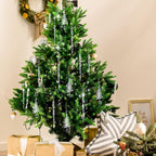 24-Piece Crystal Icicle Christmas Tree Ornaments – 3 Styles