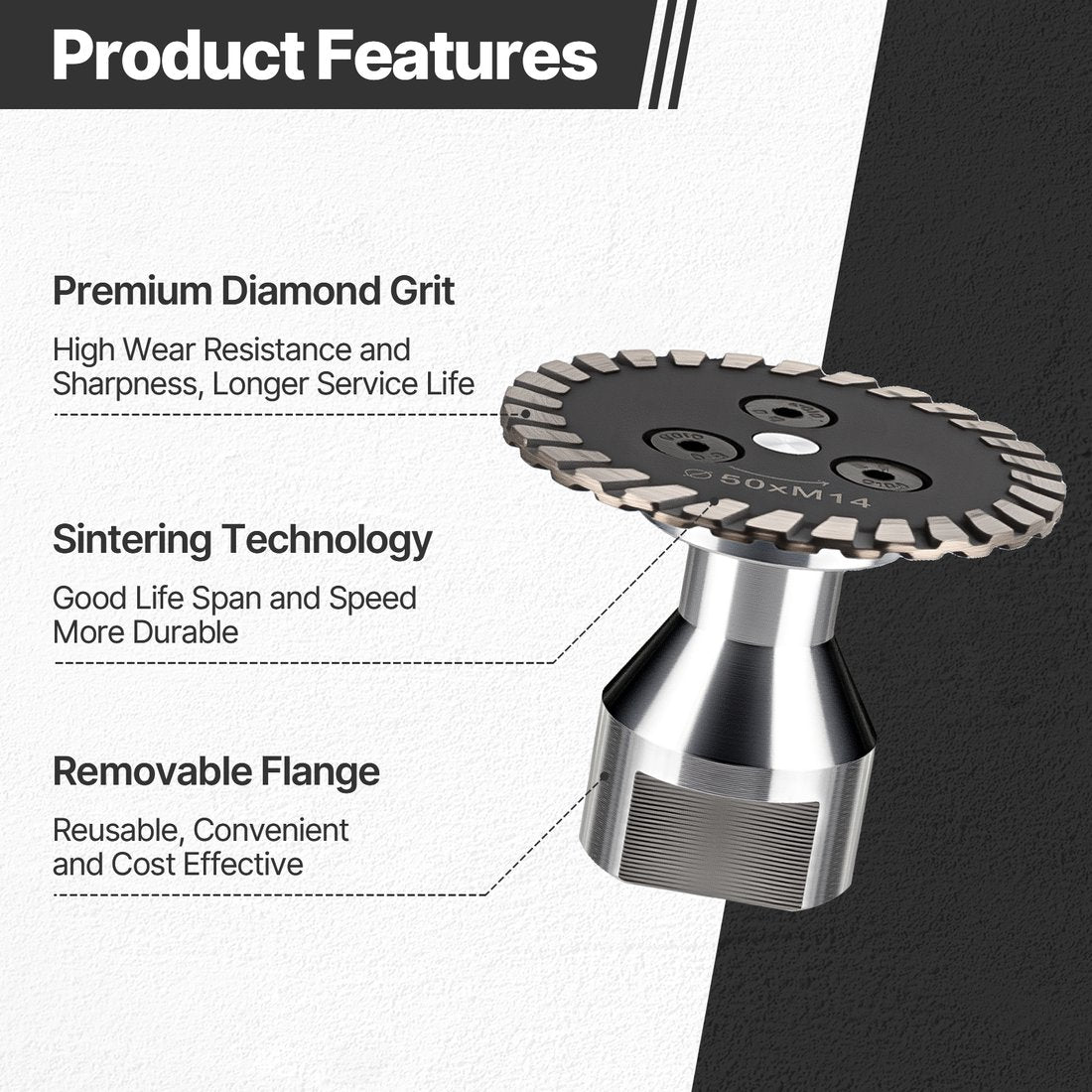Diamond Engraving Saw Blade for Stone and Tile Carving – 40mm/50mm
