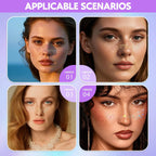 Holographic Glitter Freckles Temporary Face Tattoos – 8PCS