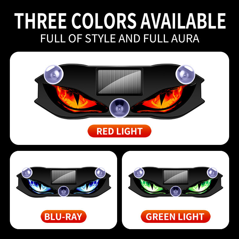 Solar Devil Eye LED Car Light with Automatic Light Sensor